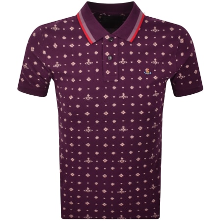 Vivienne Westwood Classic Polo T Shirt Burgundy | Mainline Menswear us